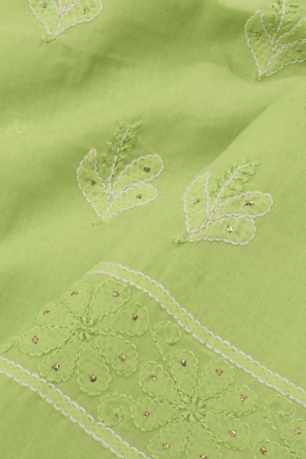 Chikankari Embroidered Cotton Salwar Suit Material 10057978