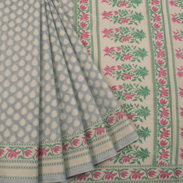 Handloom Banarasi Silk Cotton Saree 10037995