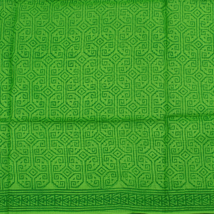 Hand Block Printed Kota Silk Saree 10051959