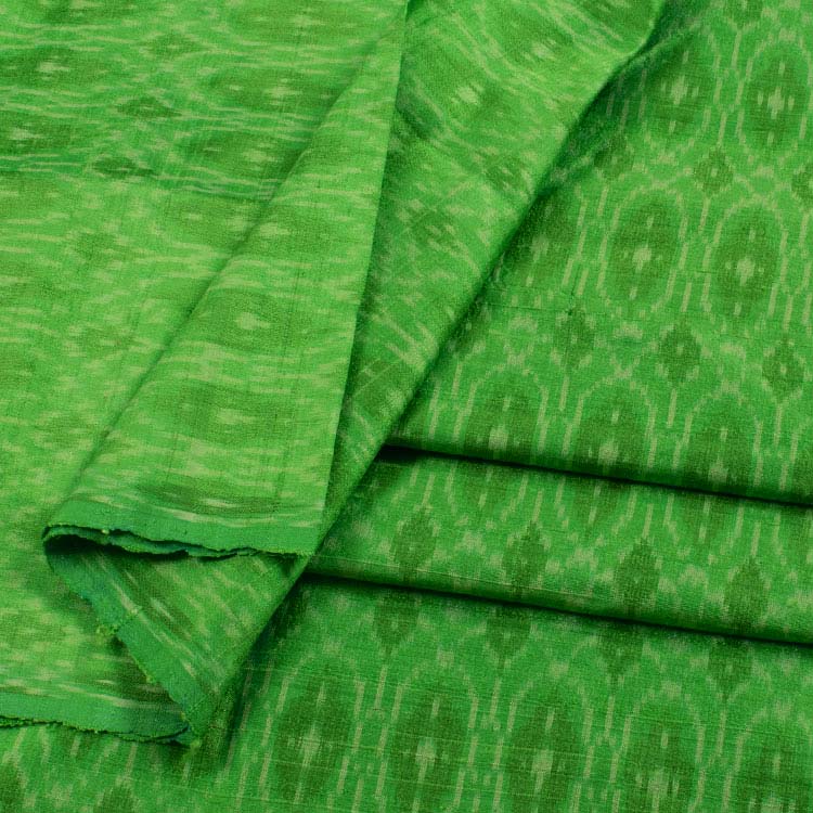 Handloom Pochampally Ikat Dupion Silk Kurta Material 10040801