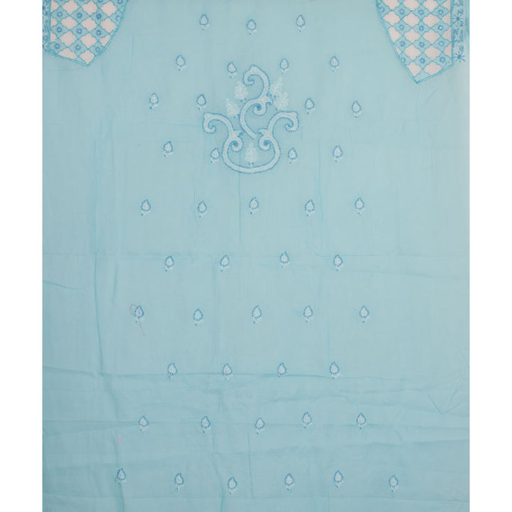 Chikankari Embroidered Cotton Salwar Suit Material 10039934