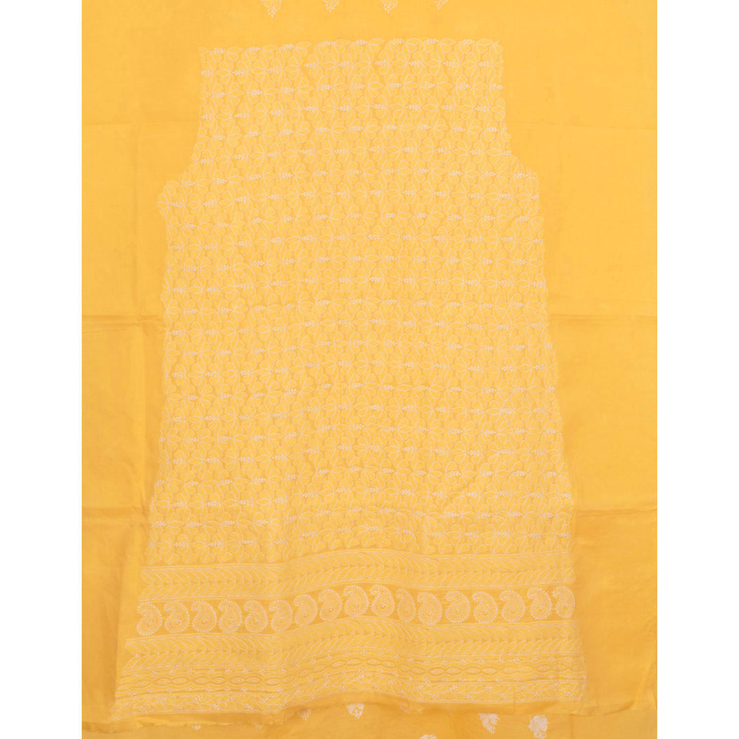 Chikankari Embroidered Cotton Salwar Suit Material 10023048