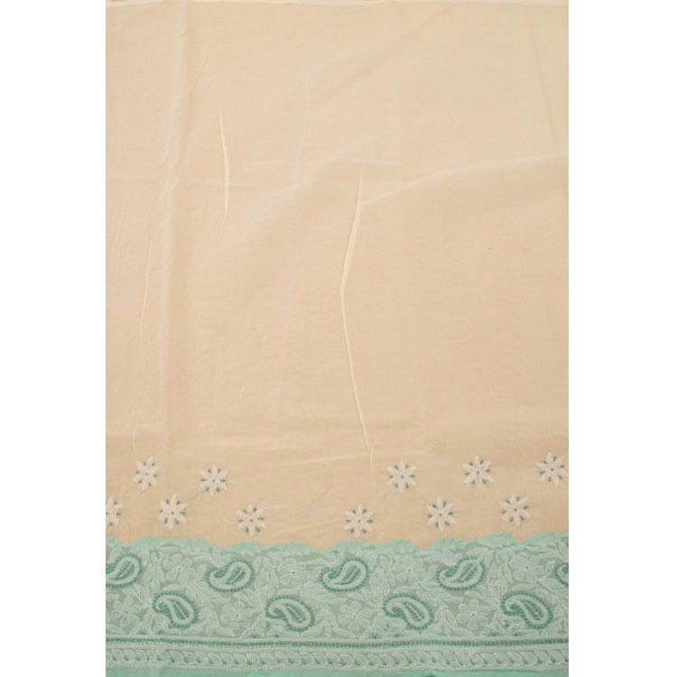 Chikankari Embroidered Cotton Saree 10038763
