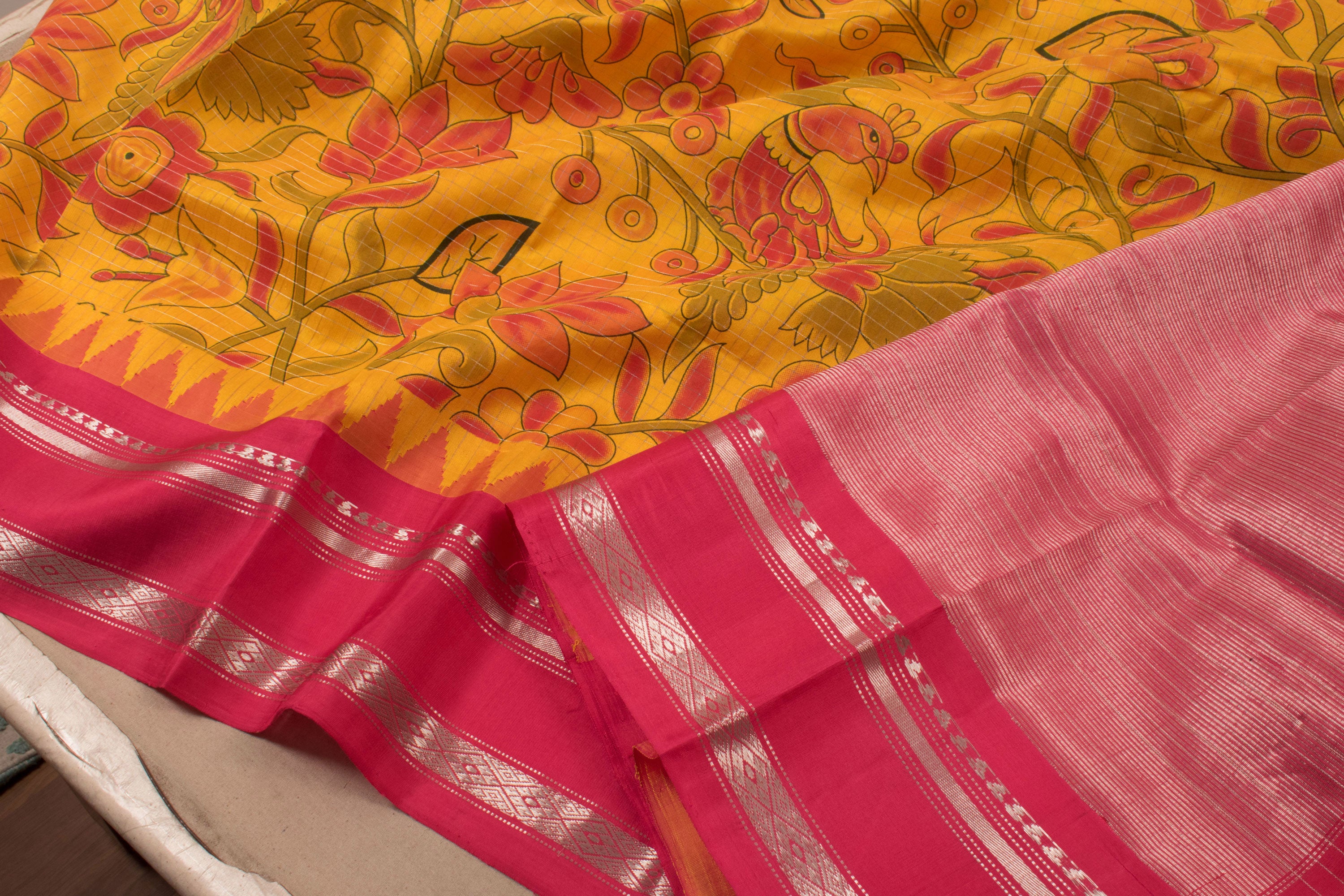 Rj's Closet - 1. ANDHRA PRADESH: DHARMAVARAM HANDLOOM PATTU SAREES AND  PAAVADA Dharmavaram handloom pattu sarees and paavadas are textiles woven  by hand with mulberry silk and zari. They are made in