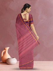 Mauve Handloom Kanchi Cotton Saree 10071849