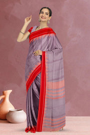 Purple Korvai Kanchi Cotton Saree 10068550