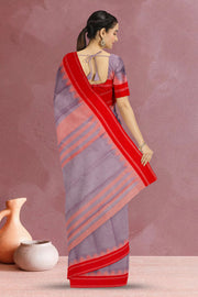 Purple Korvai Kanchi Cotton Saree 10068550