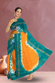 Yellow Handcrafted Sungudi Cotton Saree 10074465