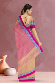 Brown Shantipur Tant Bengal Cotton Saree 10069050