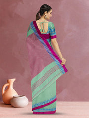 Green Shantipur Tant Bengal Cotton Saree 10074967