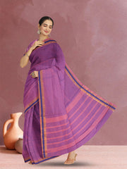 Pink Handloom Kanchi Cotton Saree 10071848