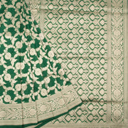 Plantation Green Handloom Banarasi Katan Silk Saree 10063199