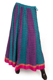 Hand Block Printed Kalidar Cotton Skirt 10055173