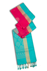 Magenta Handloom Kanjivaram Soft Silk Saree 10075682