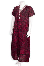 Pink Batik Printed Cotton Nightwear 10076181