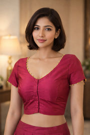 Maroon Kanjivaram Silk Blouse 10066075