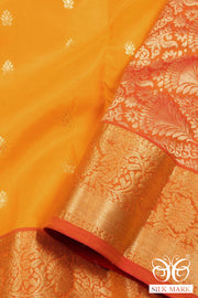 Yellow Pure Silk Kanjivaram Saree 10071862