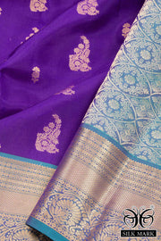 Purple Pure Silk Kanjivaram Saree 10071872