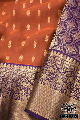 Brown Pure Silk Kanjivaram Saree 10071879