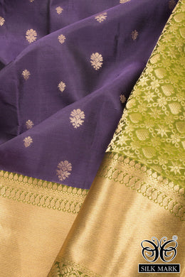 Blue Pure Silk Kanjivaram Saree 10071881