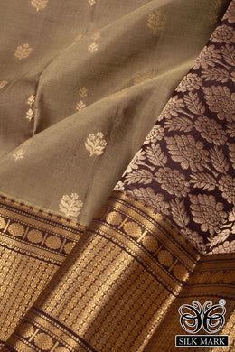 Brown Pure Silk Kanjivaram Saree 10071882