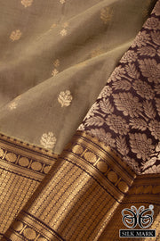 Brown Pure Silk Kanjivaram Saree 10071882