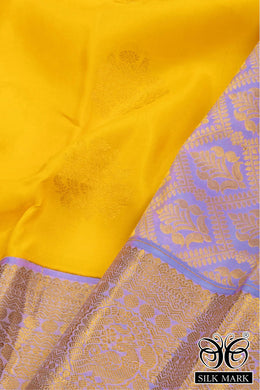 Yellow Handloom Kanchipuram Pure Silk Saree 10072803