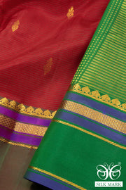 Red Light Weight Kanchipuram Pure Silk Saree 10072811