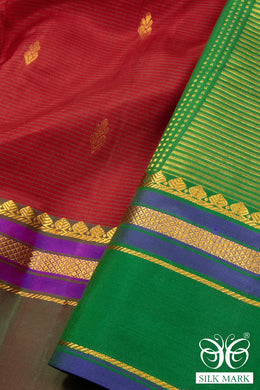 Red Light Weight Kanchipuram Pure Silk Saree 10072811