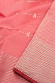 Pink Handloom Maheshwari Saree 10073717