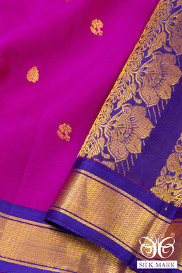 Purple Light Weight Kanjivaram Pure Silk Saree 10073794