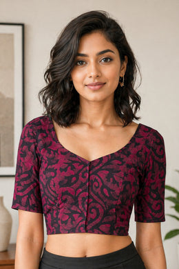 Pink Batik Rayon Blouse 10075025