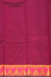 Snuff Brown Kanjivaram Pure Silk Saree With Temple Border 10077893