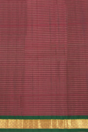 Purple Kanjivaram Pure Silk Saree With Mayil kan Border 10077894