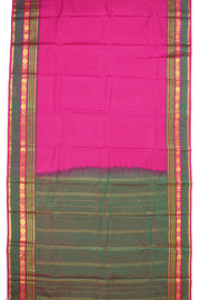 Pink Kanjivaram Pure Silk Saree With Rudrashtakam Border 10077895