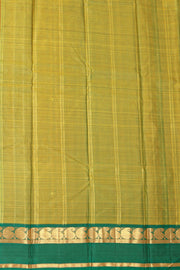 Yellow Kanjivaram Pure silk saree with Paisley Border 10077898