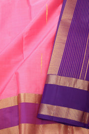 Pink Kanjivaram Silk Saree with Retta Pettu Border 10077900