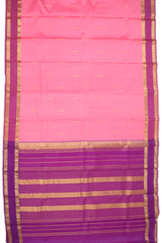 Pink Kanjivaram Silk Saree with Retta Pettu Border 10077900