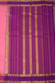 Pink Kanjivaram Silk Saree with Retta Pettu Border 10077900