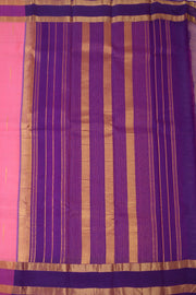 Pink Kanjivaram Silk Saree with Retta Pettu Border 10077900