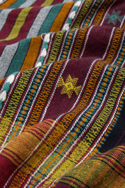 Dark Moss Green Handloom Bhujodi Kala Cotton Saree 10063044