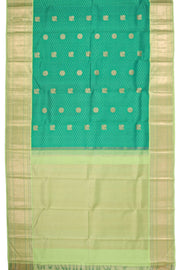 Blue Korvai Kanjivaram Pure Silk Saree with Contrast Border 10077904