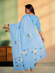 Blue Hand Painted Co-ord Set 10073741