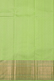 Blue Korvai Kanjivaram Pure Silk Saree with Contrast Border 10077904