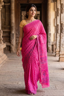 Rani Pink Sungudi Saree 10078056