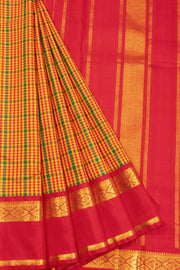 Yellow Korvai Kanjivaram Silk Saree 10070646