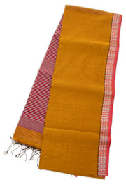 Brown Maheshwari Silk Cotton Saree 10076358