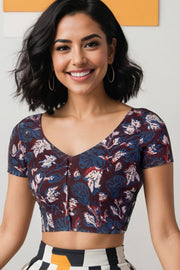 Multicolour Jahota printed Cotton Blouse 10074492