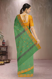Green Handloom Chettinad Cotton Saree 10075868