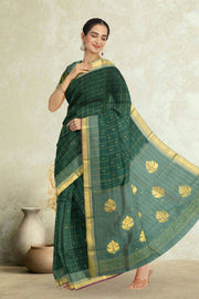 Green Kanjivaram Pure Silk Saree 10076099